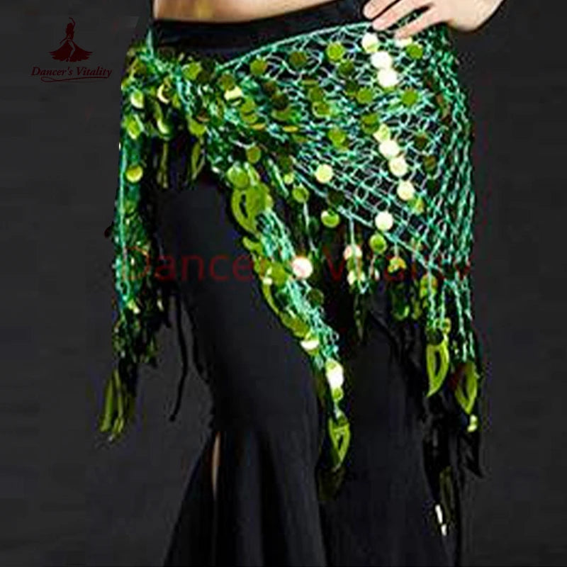 Women Belly Dance Clothes Sexy Big Sequins Belly