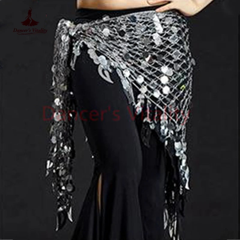 Women Belly Dance Clothes Sexy Big Sequins Belly