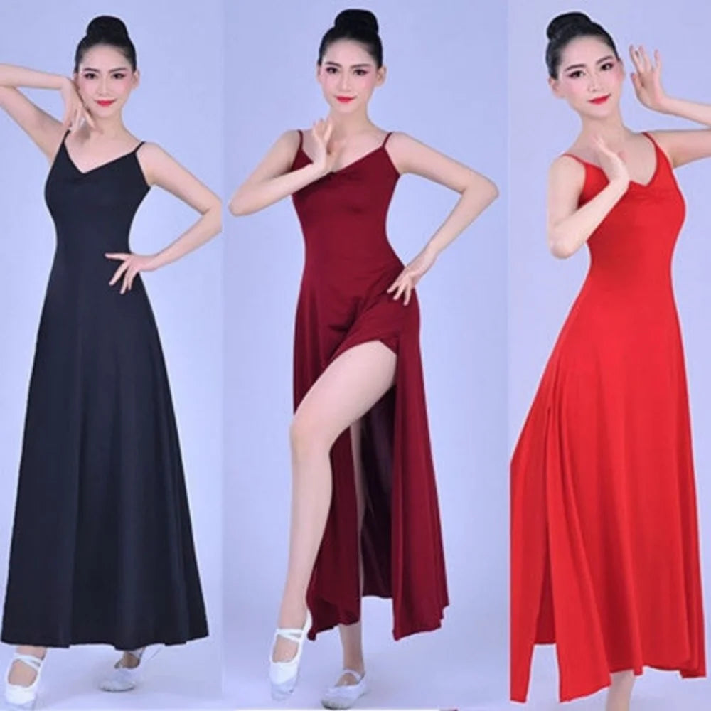 Carmen Modern Ballet Dance Costume – Women’s Long Social Dance Dress