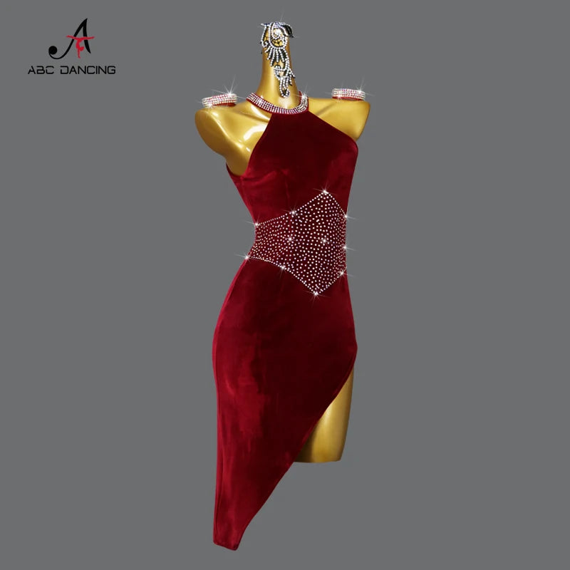 Sexy Latin Dance Dress for Girls – Customized Party & Practice Costume