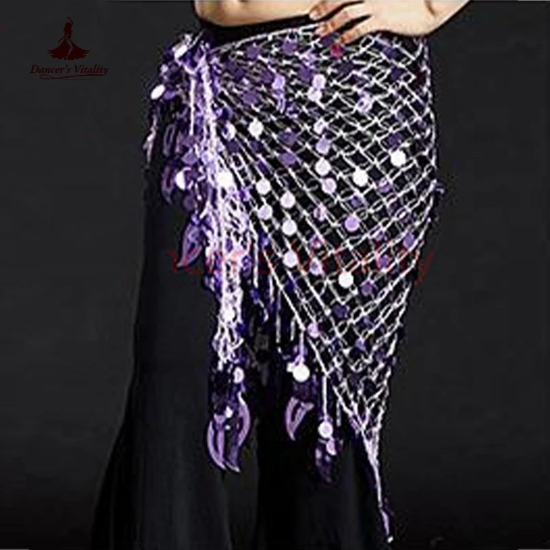 Women Belly Dance Clothes Sexy Big Sequins Belly