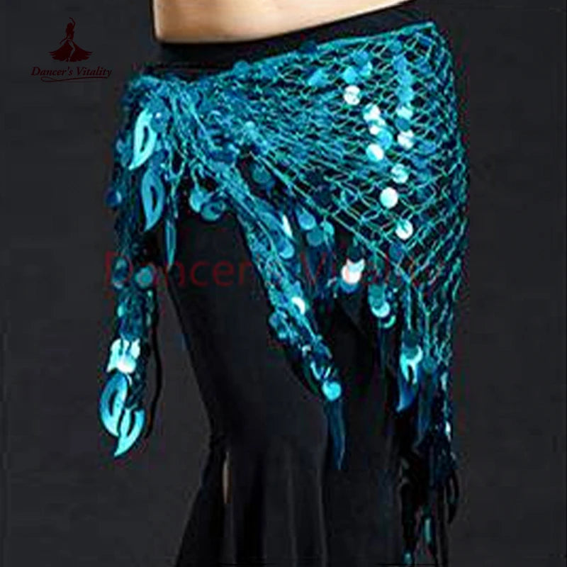 Women Belly Dance Clothes Sexy Big Sequins Belly