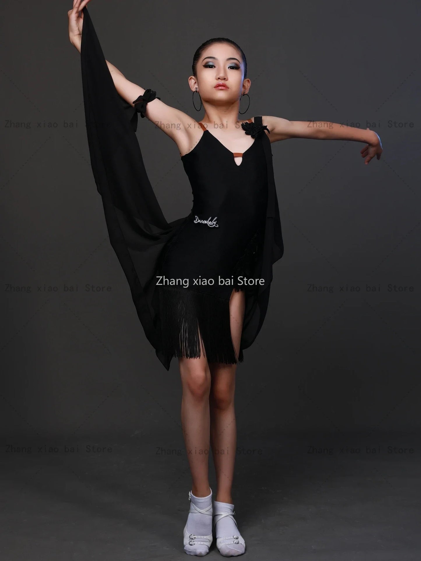 New Child Latin Dance Dress – Cha Cha, Samba, Tango & Rumba Competition Costume