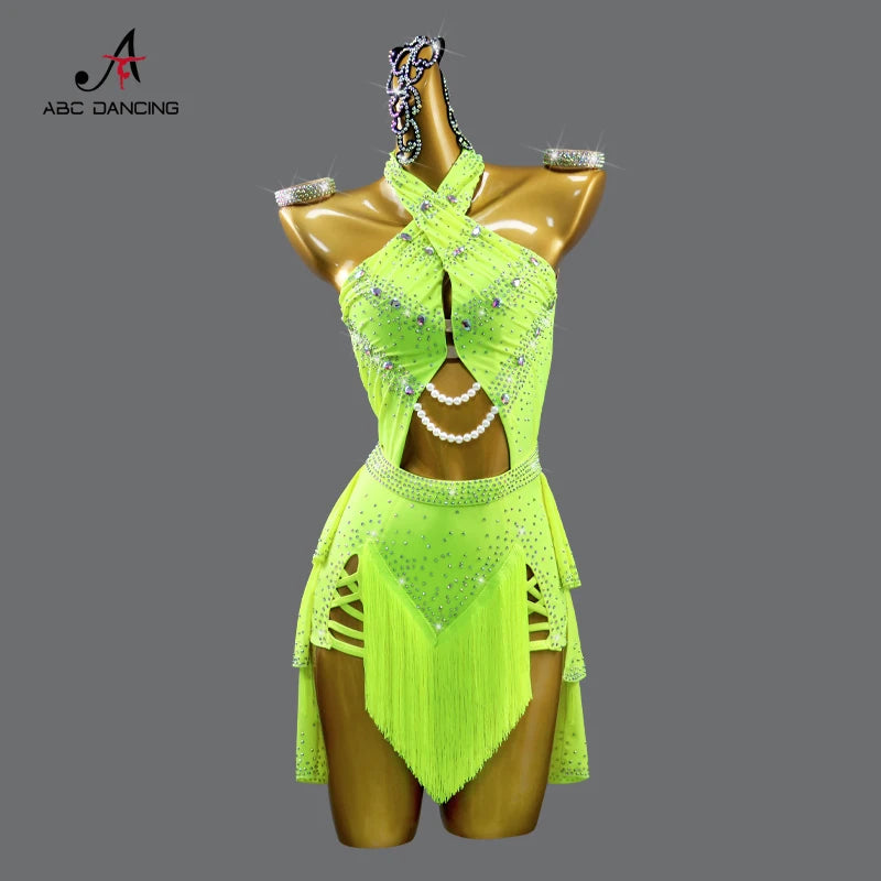 Sexy Latin Dance Dress – Samba Costume for Women & Girls