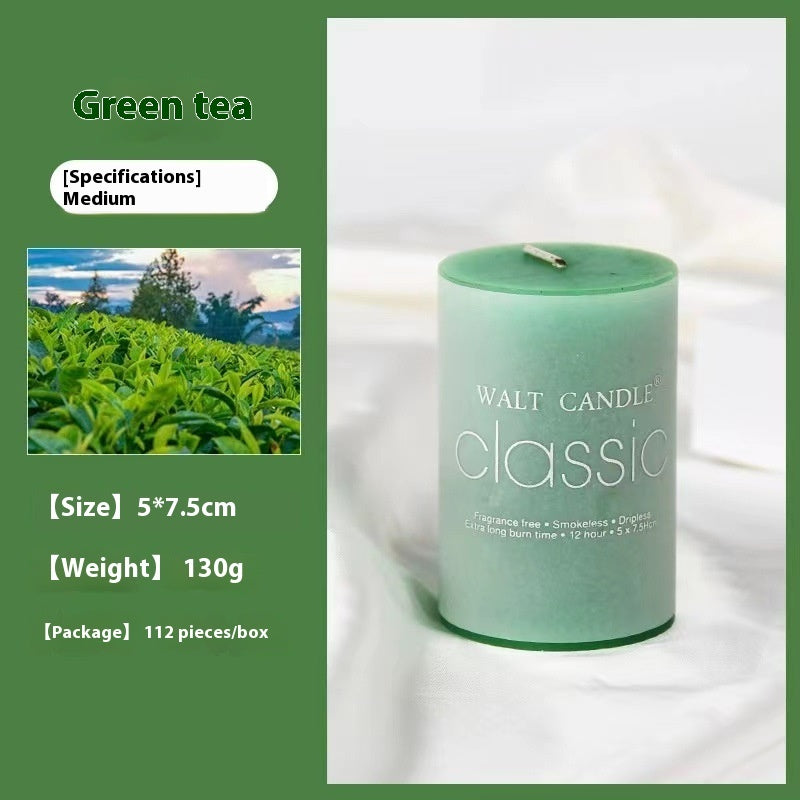 Cylindrical Color Aromatherapy Candle Brilliant Fragrance Candle Smokeless Candles