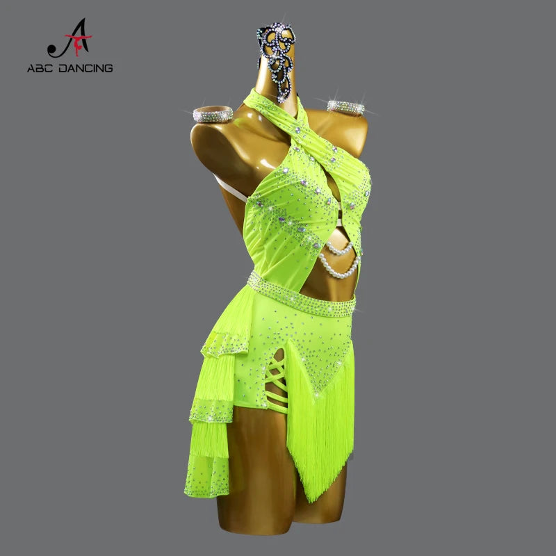 Sexy Latin Dance Dress – Samba Costume for Women & Girls