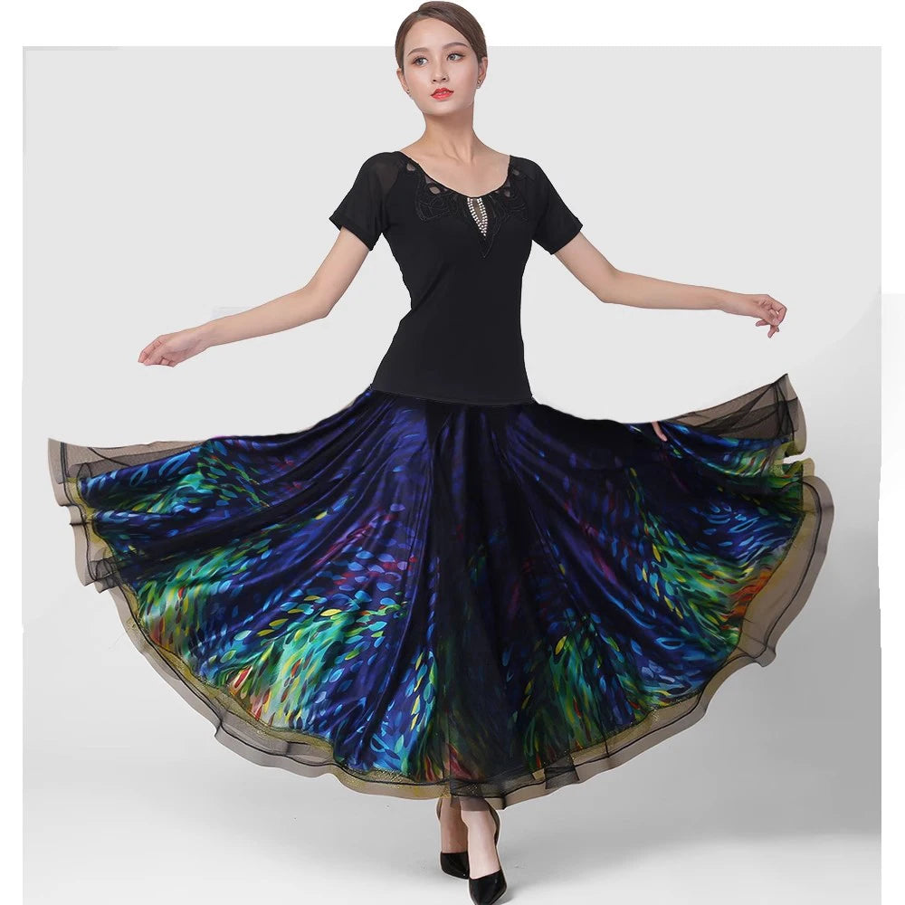 Ballroom Dance Competition Dress – Women’s Big Swing Waltz Performance Costume