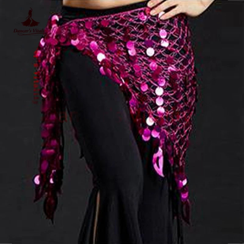 Women Belly Dance Clothes Sexy Big Sequins Belly