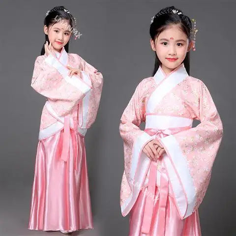 Dance Costume Folk Dance Costume Hanfu Dress for Girl Kids