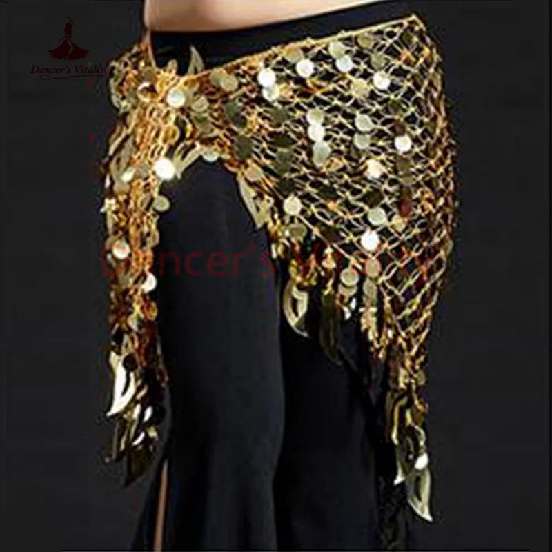 Women Belly Dance Clothes Sexy Big Sequins Belly