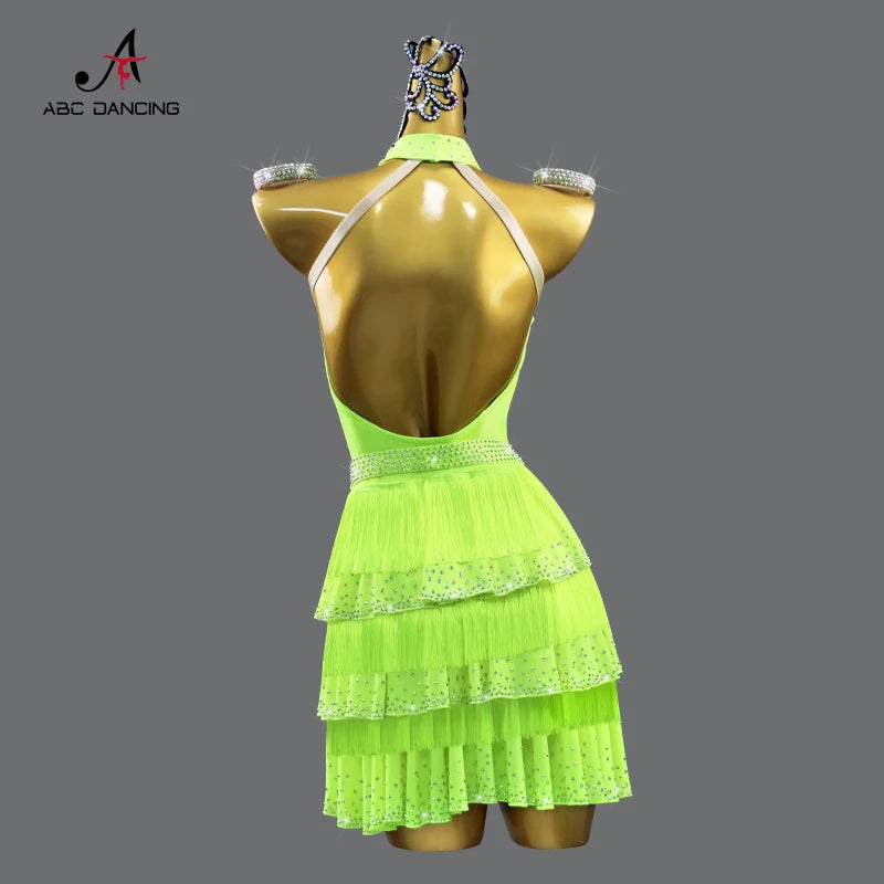 Sexy Latin Dance Dress – Samba Costume for Women & Girls