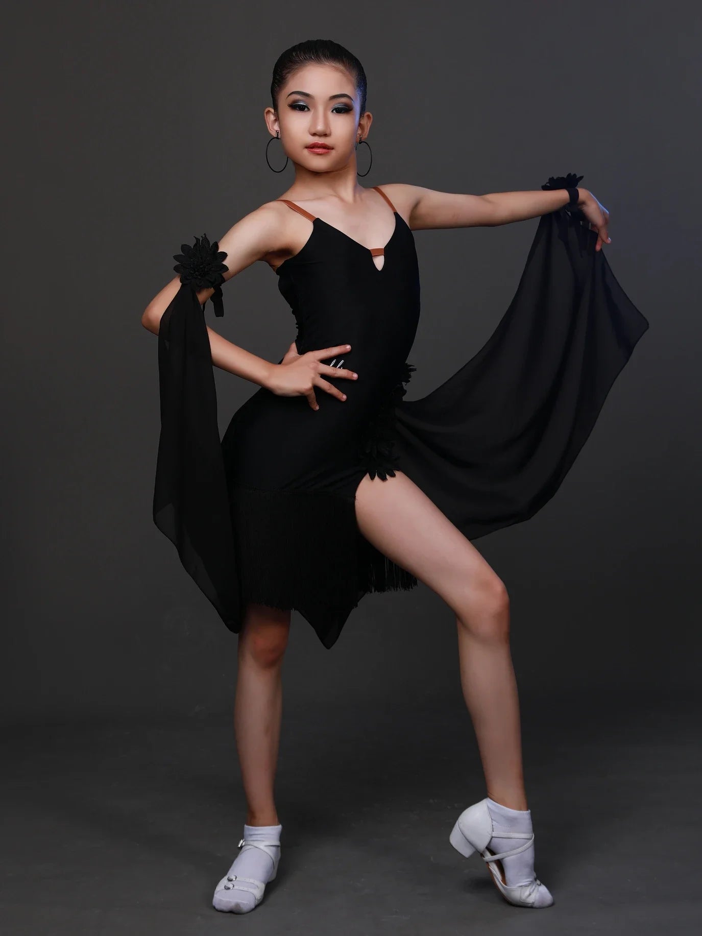 New Child Latin Dance Dress – Cha Cha, Samba, Tango & Rumba Competition Costume