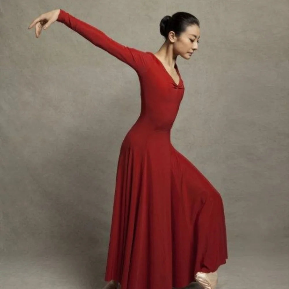 Carmen Modern Ballet Dance Costume – Women’s Long Social Dance Dress