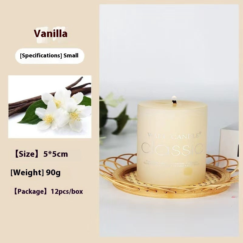 Cylindrical Color Aromatherapy Candle Brilliant Fragrance Candle Smokeless Candles