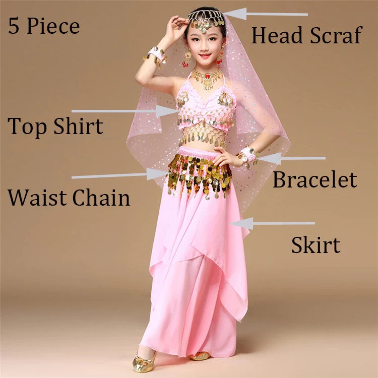 ink Kids Belly Dance Costume Set – Oriental & Indian Dance Outfits