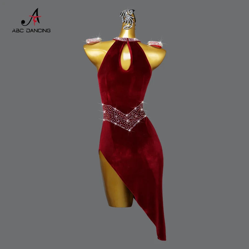 Sexy Latin Dance Dress for Girls – Customized Party & Practice Costume