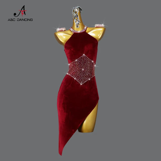 Sexy Latin Dance Dress for Girls – Customized Party & Practice Costume