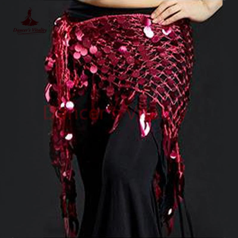 Women Belly Dance Clothes Sexy Big Sequins Belly