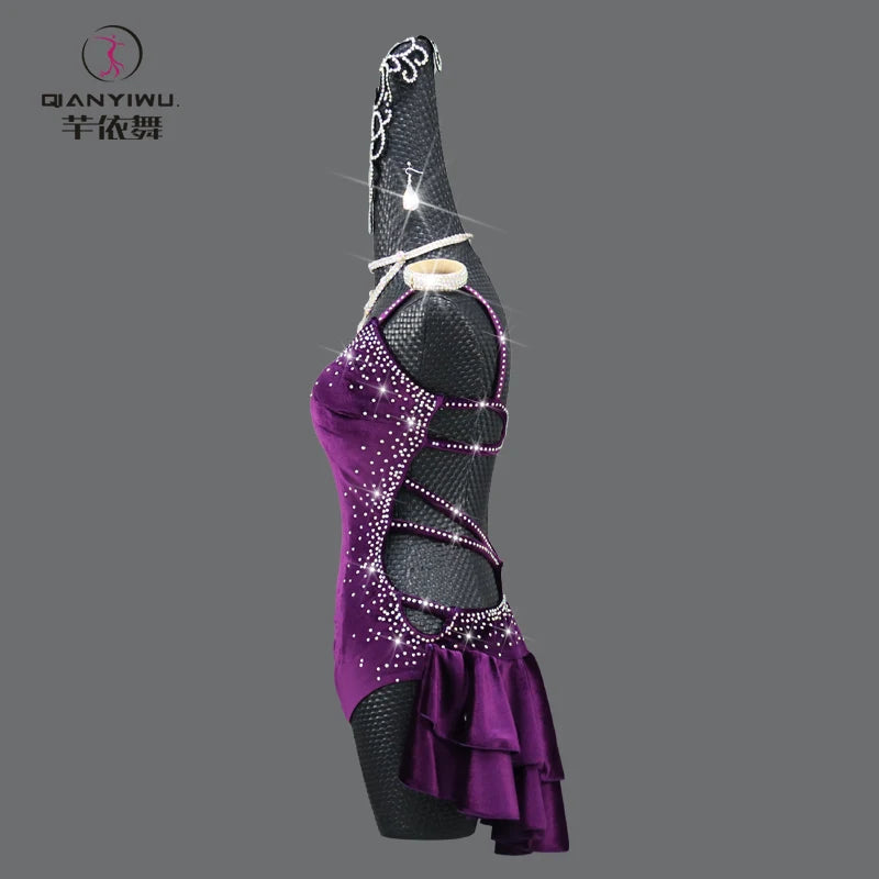 Tassel Latin Dance Dress – Competition & Stage Outfit for Women