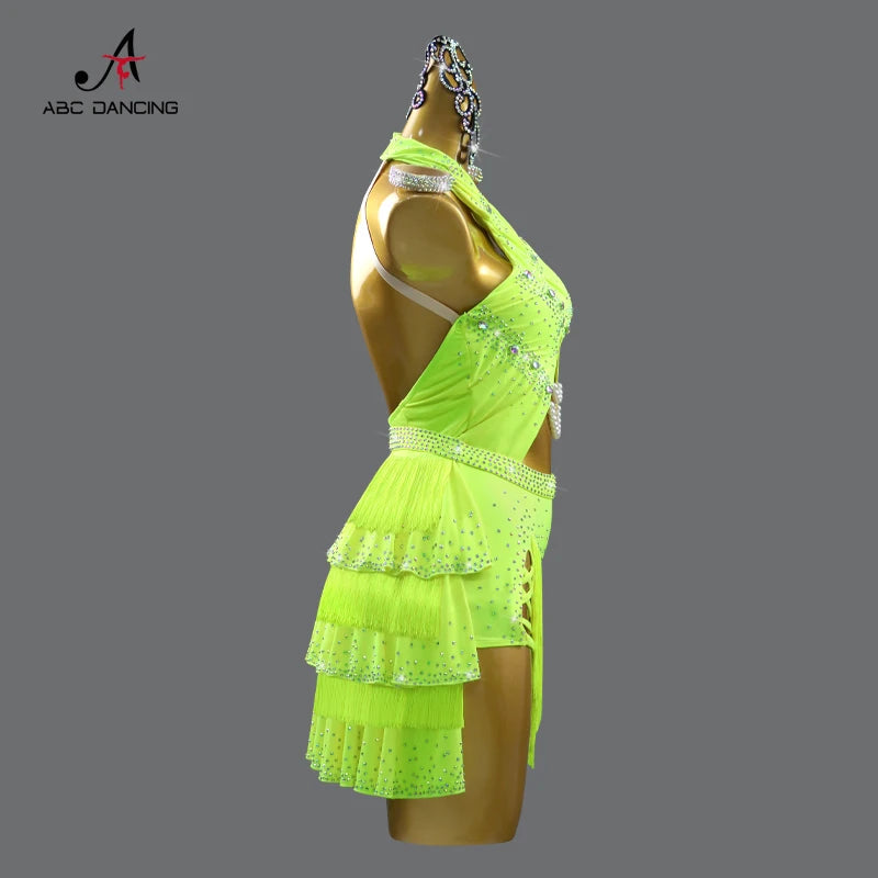 Sexy Latin Dance Dress – Samba Costume for Women & Girls